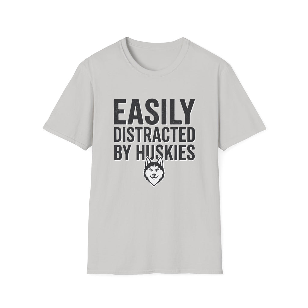 Easily Distracted By Huskies T-Shirt