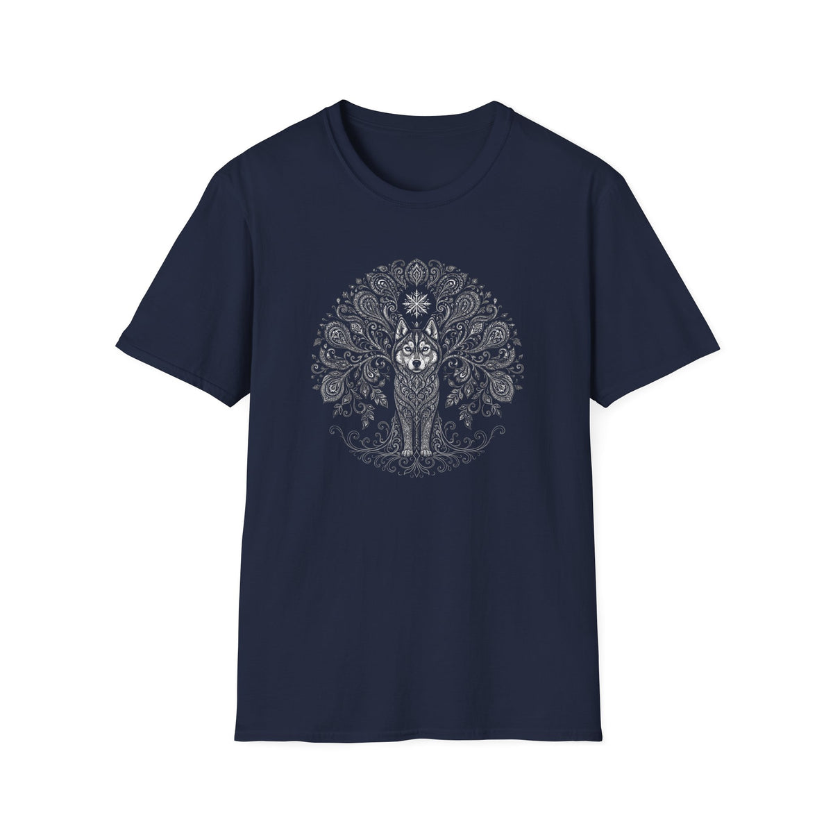 Ornate Husky Mandala T-Shirt