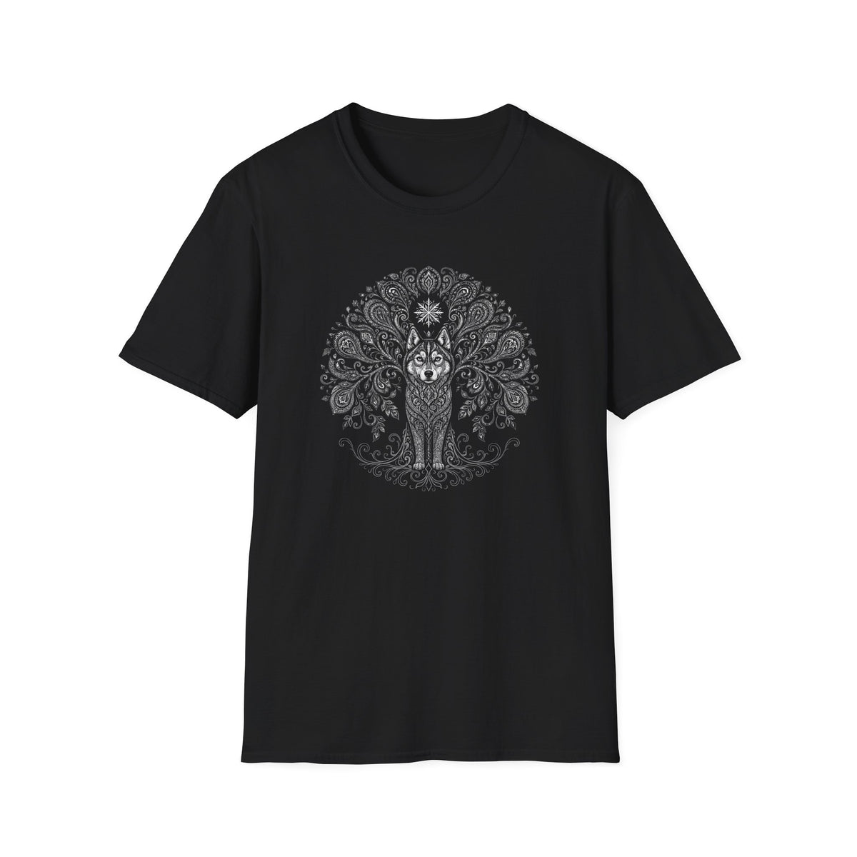 Ornate Husky Mandala T-Shirt