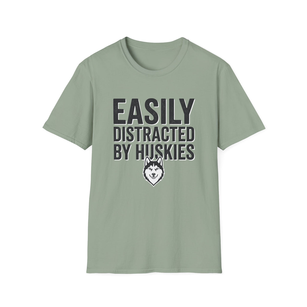 Easily Distracted By Huskies T-Shirt