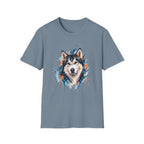 Watercolor Husky Splash T-Shirt