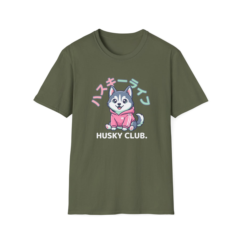 Kawaii Husky Club T-Shirt