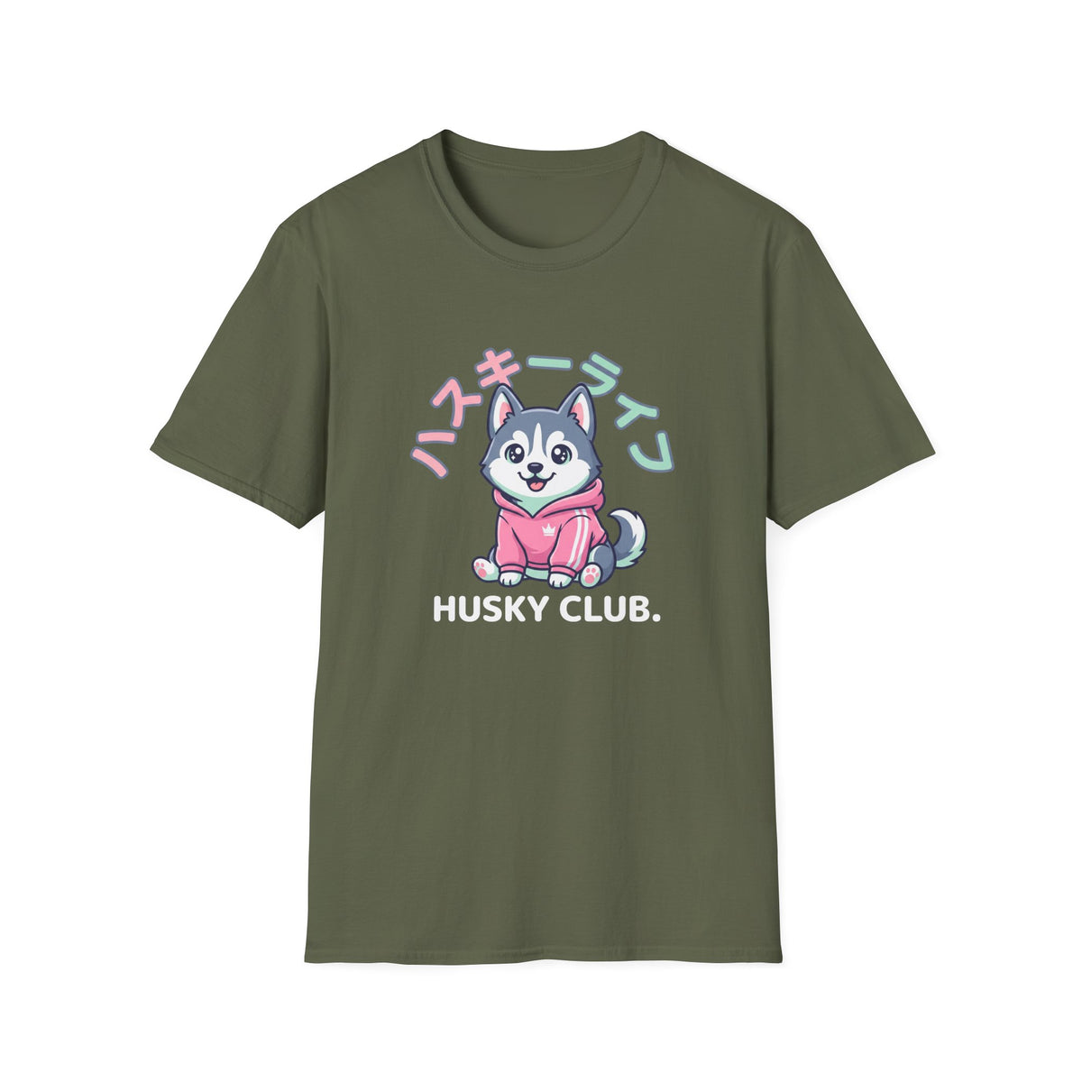 Kawaii Husky Club T-Shirt