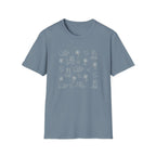 Playful Husky Pattern T-Shirt