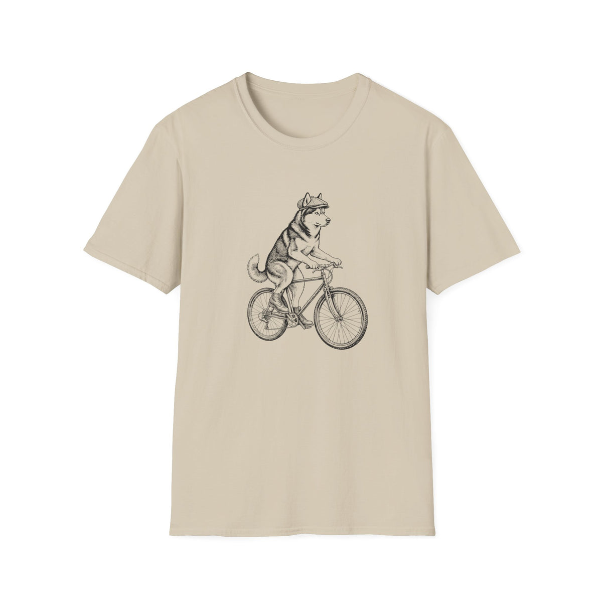Dapper Cycling Husky T-Shirt