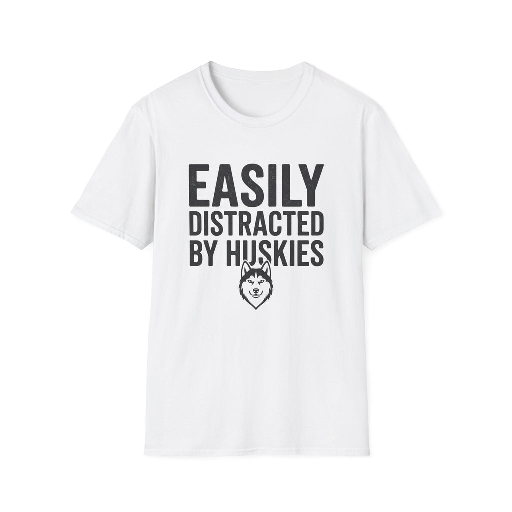 Easily Distracted By Huskies T-Shirt