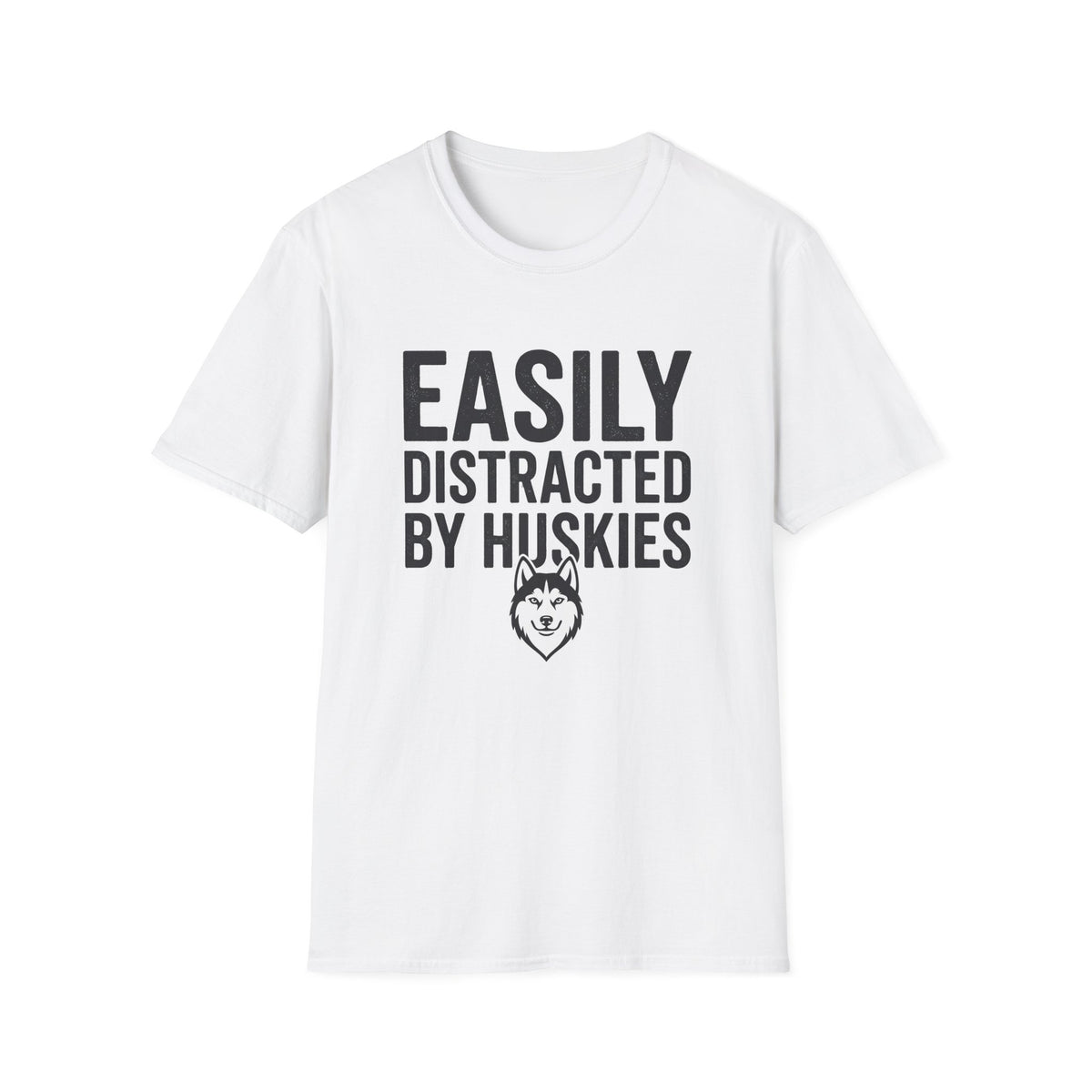 Easily Distracted By Huskies T-Shirt