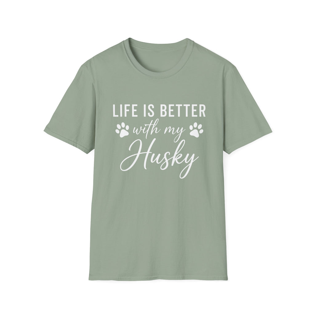 Better With My Husky T-Shirt