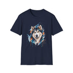 Watercolor Husky Splash T-Shirt