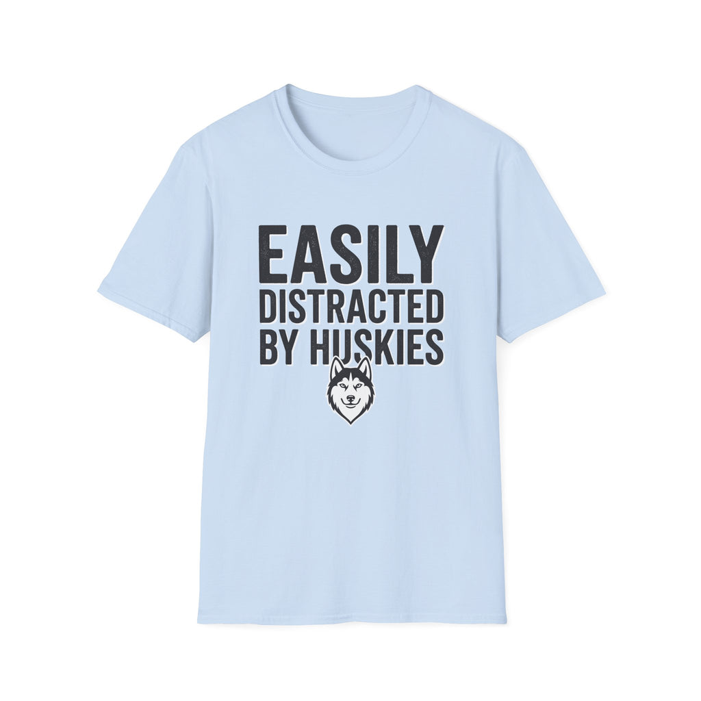 Easily Distracted By Huskies T-Shirt