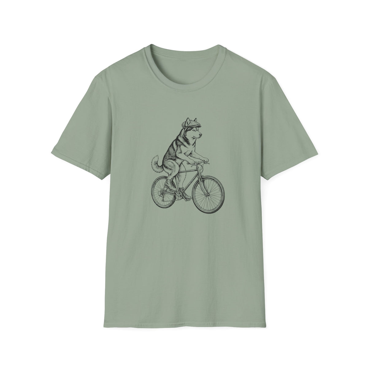 Dapper Cycling Husky T-Shirt