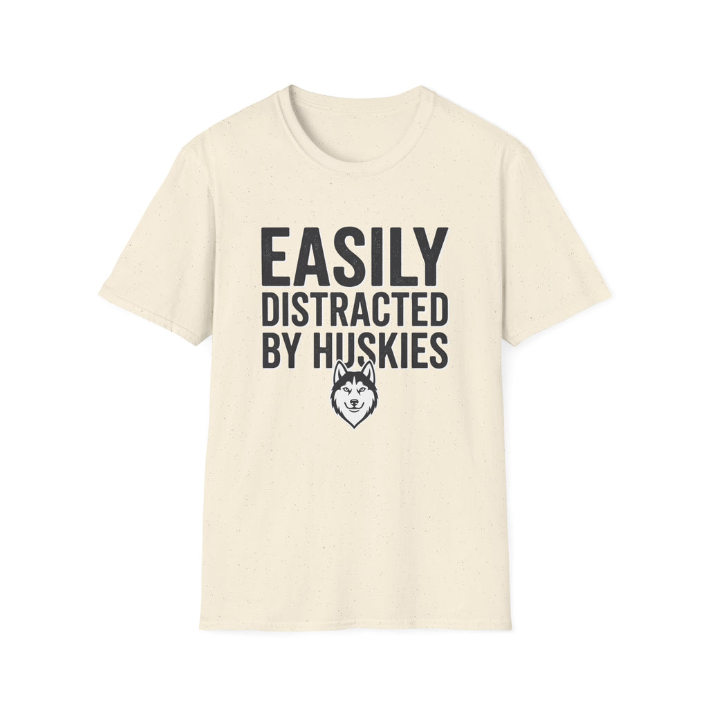 Easily Distracted By Huskies T-Shirt