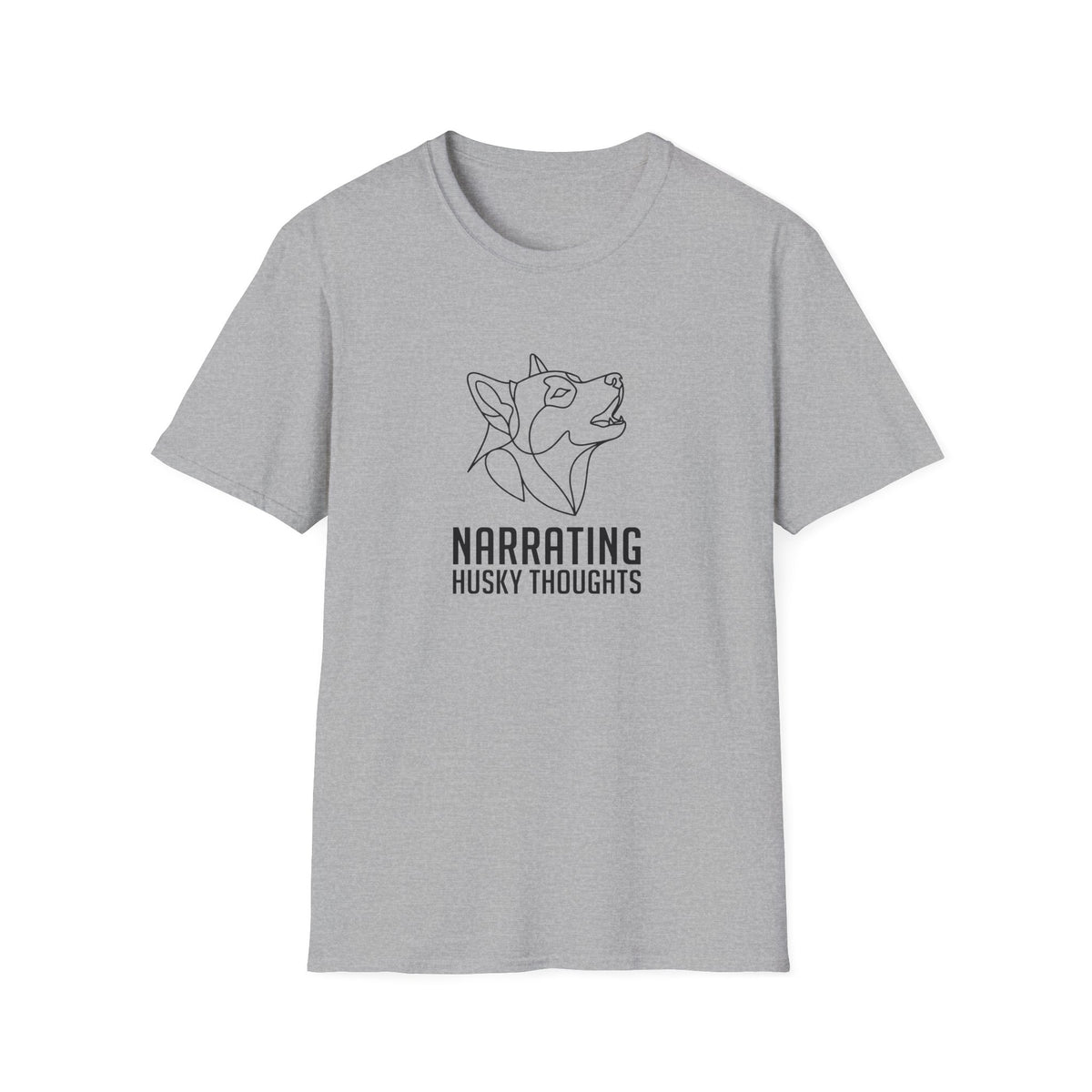 Narrating Husky Thoughts T-Shirt