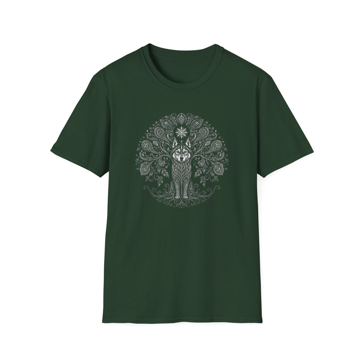 Ornate Husky Mandala T-Shirt