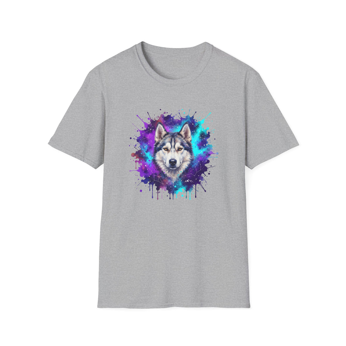 Cosmic Husky Splash T-Shirt