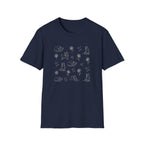 Playful Husky Pattern T-Shirt