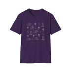 Playful Husky Pattern T-Shirt