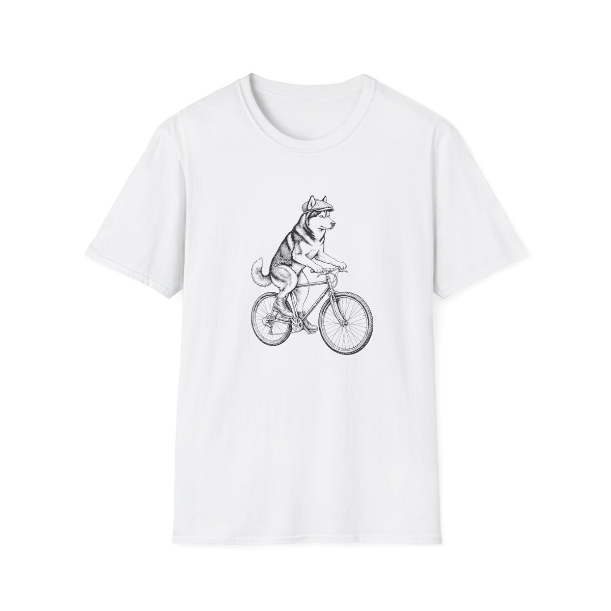 Dapper Cycling Husky T-Shirt