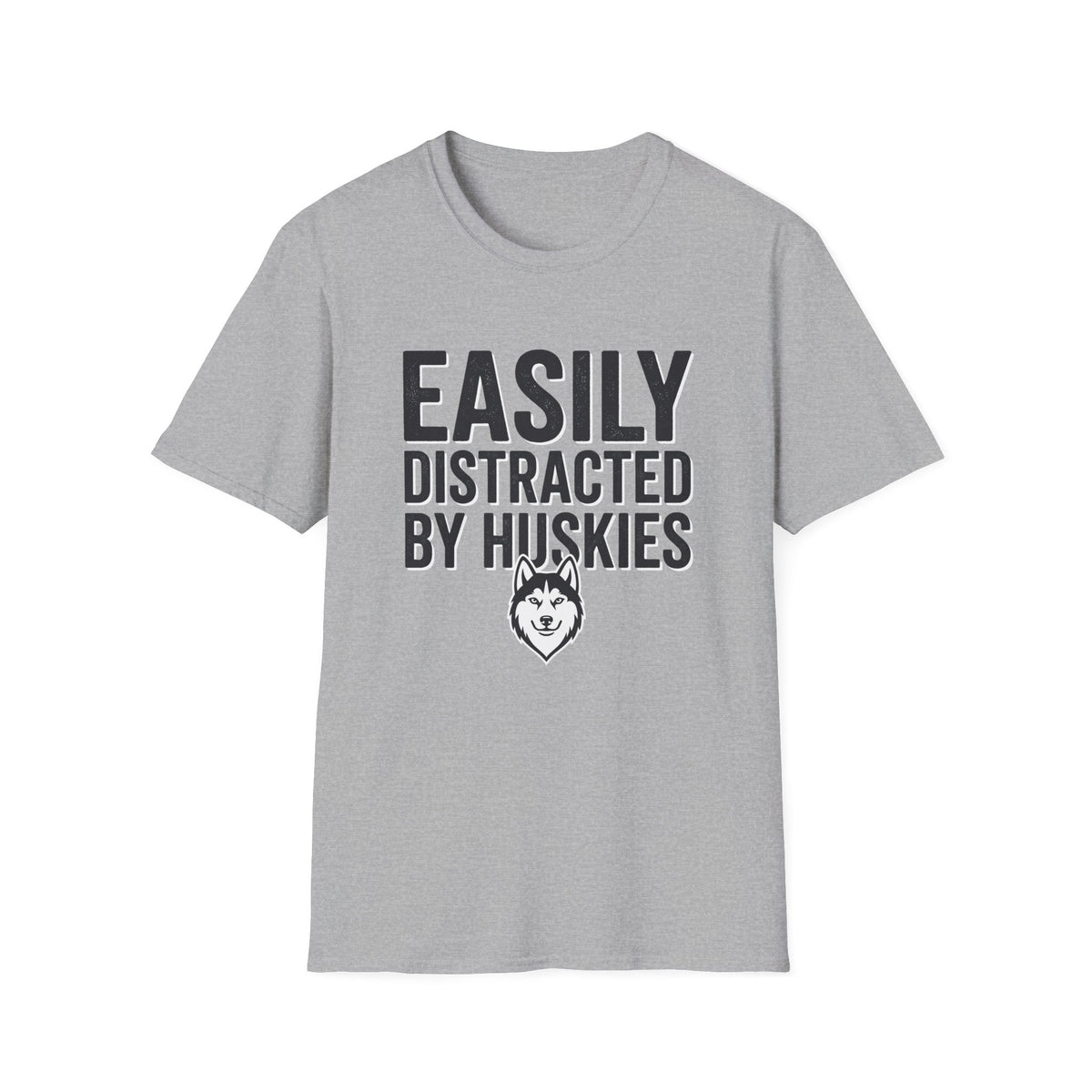Easily Distracted By Huskies T-Shirt