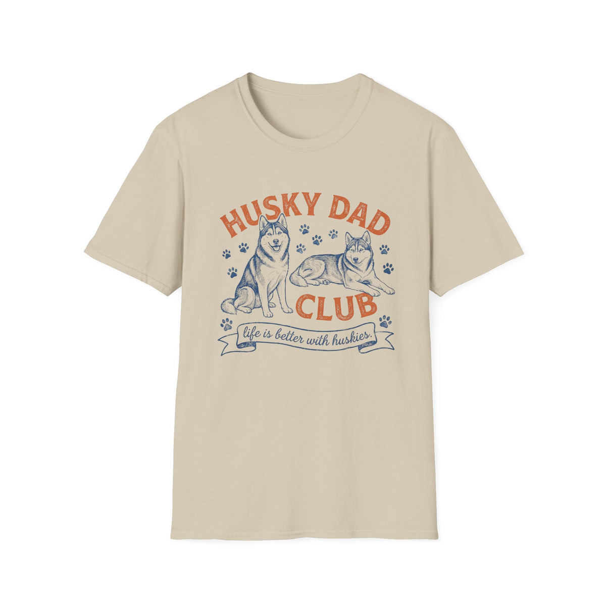 Husky Dad Club T-Shirt