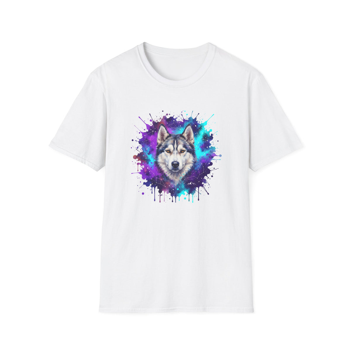 Cosmic Husky Splash T-Shirt